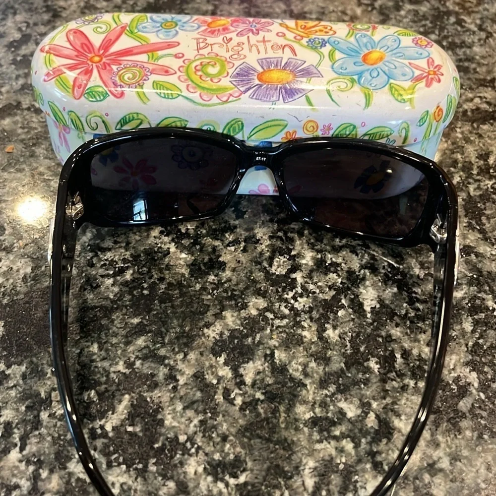 Vintage Brighton Sunglasses handmade Silver Brocade Sunglasses